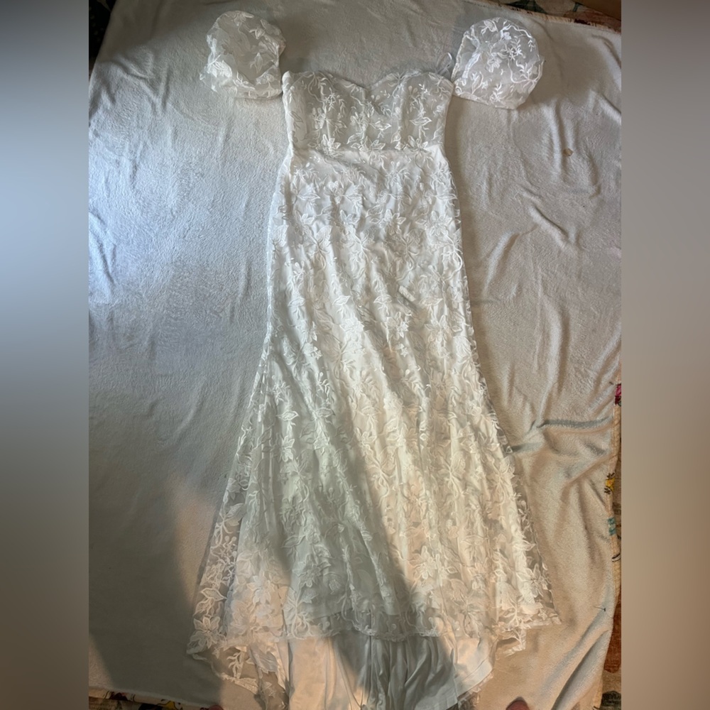 Lulus Everlasting Muse White Embroidered Off-the-Shoulder Maxi Dress - Picture 9 of 9